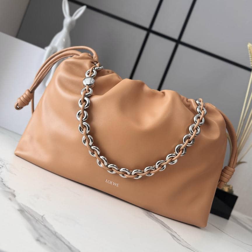 0009-Flamenco Metal Chain Lambskin (Snakeskin)